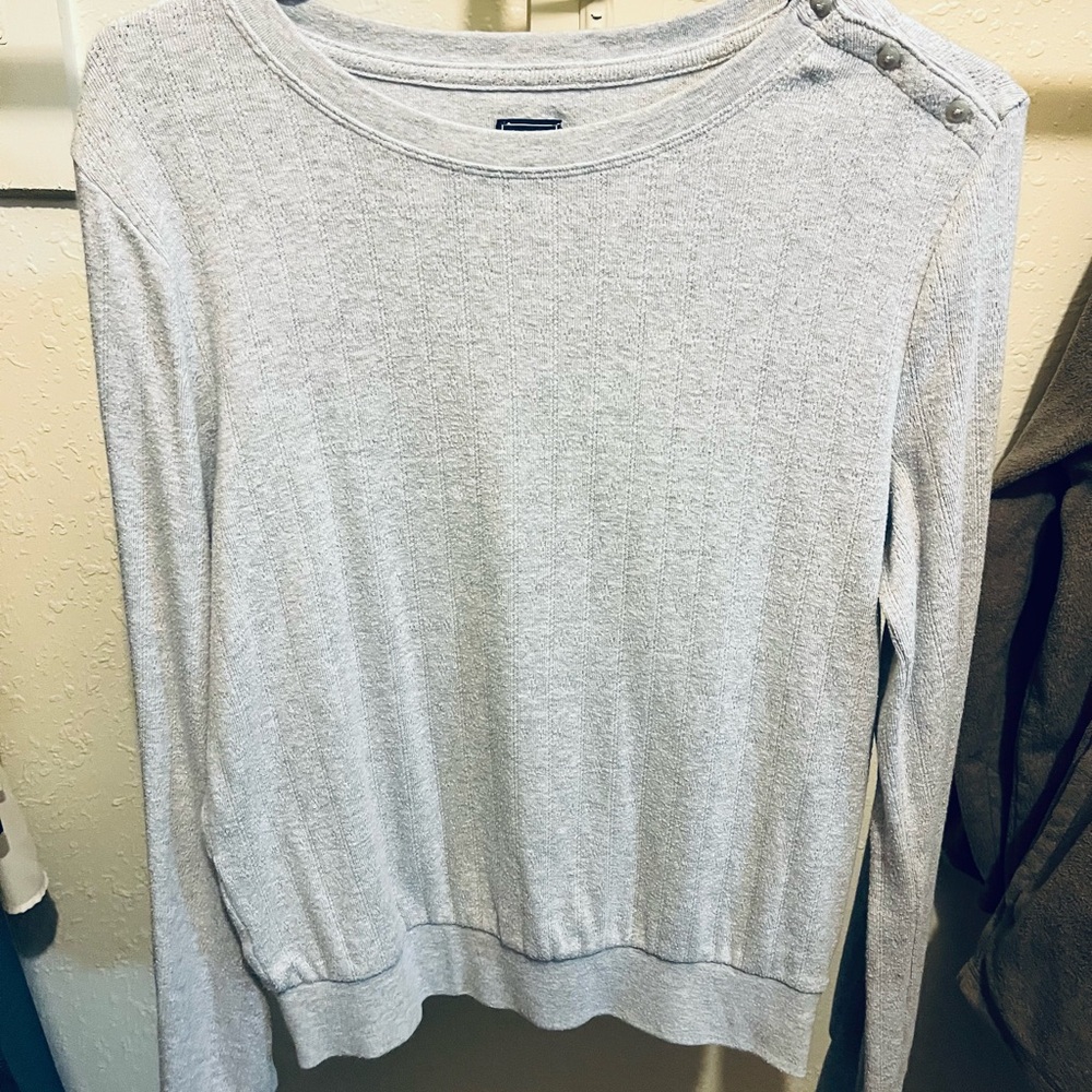 GAP Light Blue Long Sleeve Women's Top